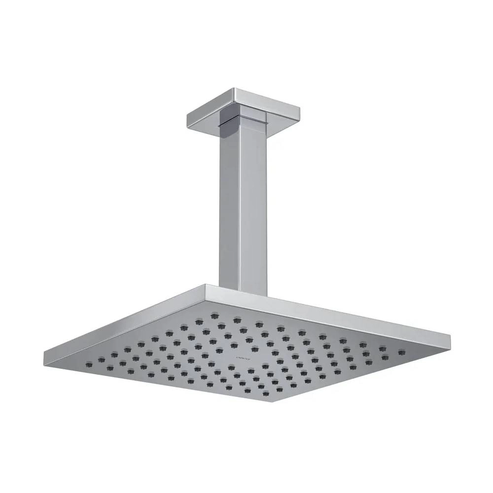 Chuveiro com Tubo de Teto 20cm Cromado Quadrado Deca 1934.C.TET Chuveiro com Tubo de Teto 20cm Cromado Quadrado Deca 1934.C.TET