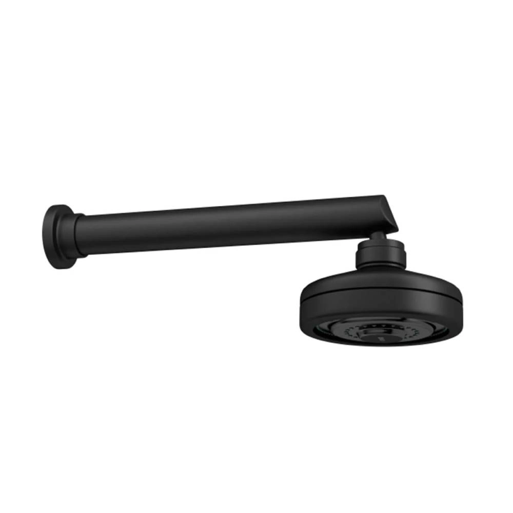 Chuveiro com Tubo Reto de Parede Acqua Plus Black Matte Deca 1990.BL.CT.MT