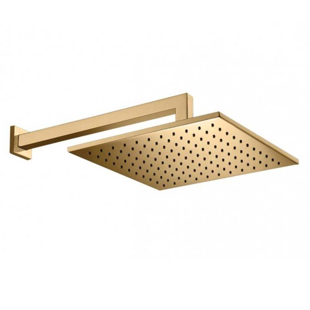 Chuveiro Rubinettos Quadrado Parede Dourado 30X30CM RB74185P Chuveiro Rubinettos Quadrado Parede Dourado 30X30CM RB74185P