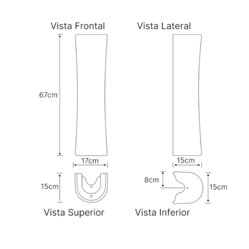 Coluna Evora Para lavatório Luzarte Branco
