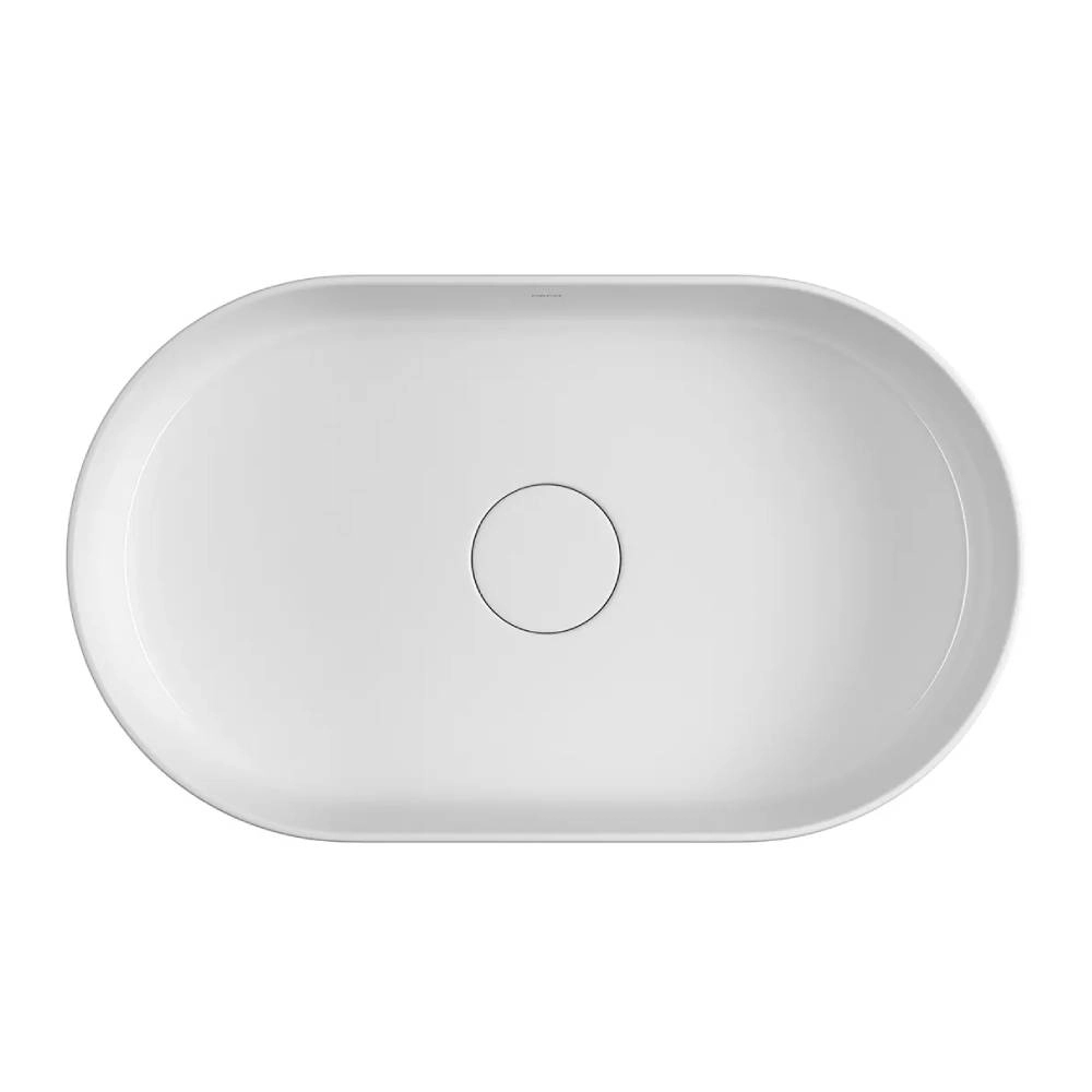 Cuba de Apoio Oval Deca 29,5x50cm Branco Slim L.14050.17