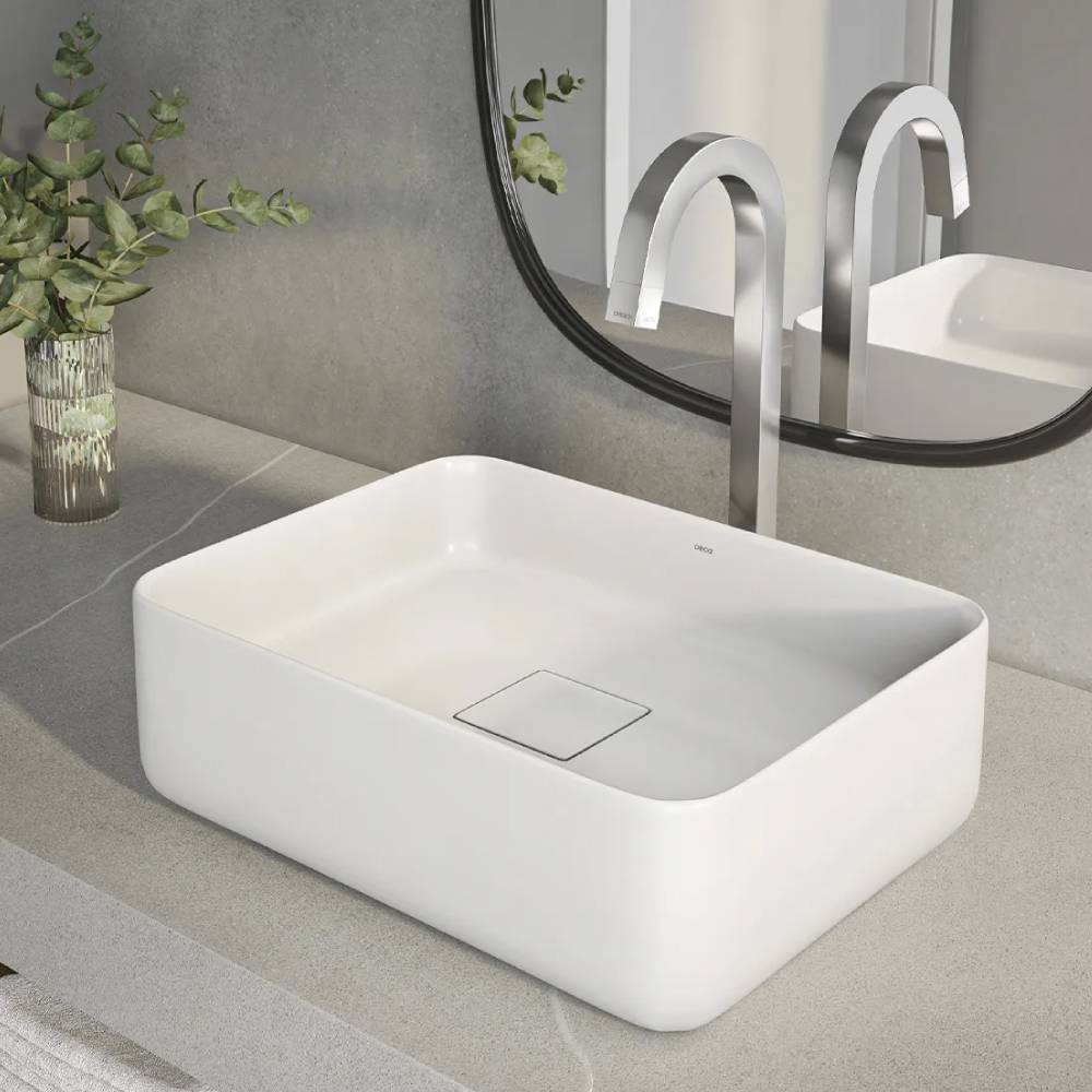 Cuba de Apoio Retangular Deca 30x40cm Branco Slim L.13040.17