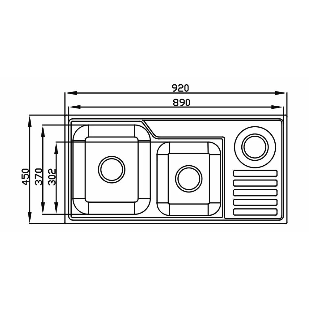Cuba De Bacco Funzionale 2Cx Lixo 23229 920X450X230 PC
