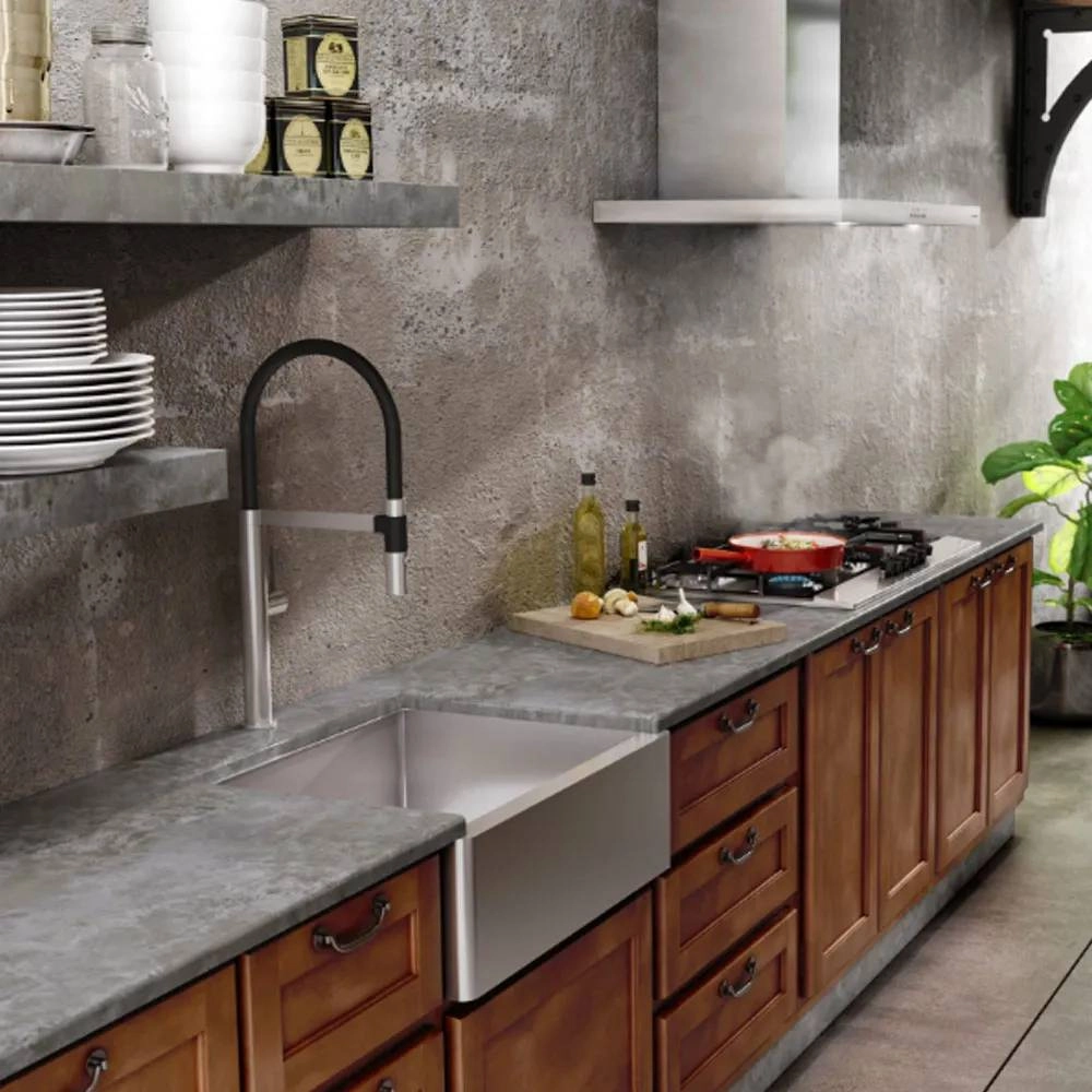 Cuba De Bacco Quadratino Farm Sink 80800 600X470X200 PC Cuba De Bacco Quadratino Farm Sink 80800 600X470X200 PC