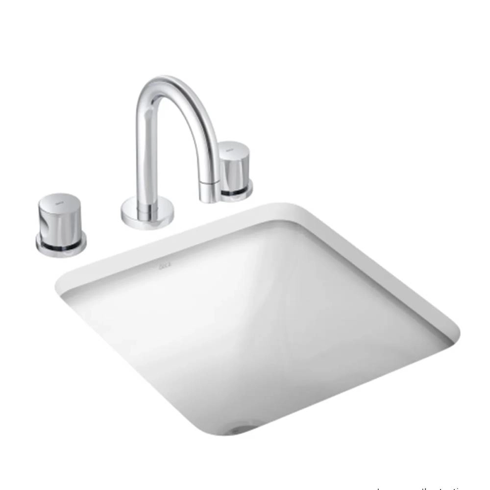 Cuba de Embutir Quadrada Deca 35x35cm Branco Linha L.415.17