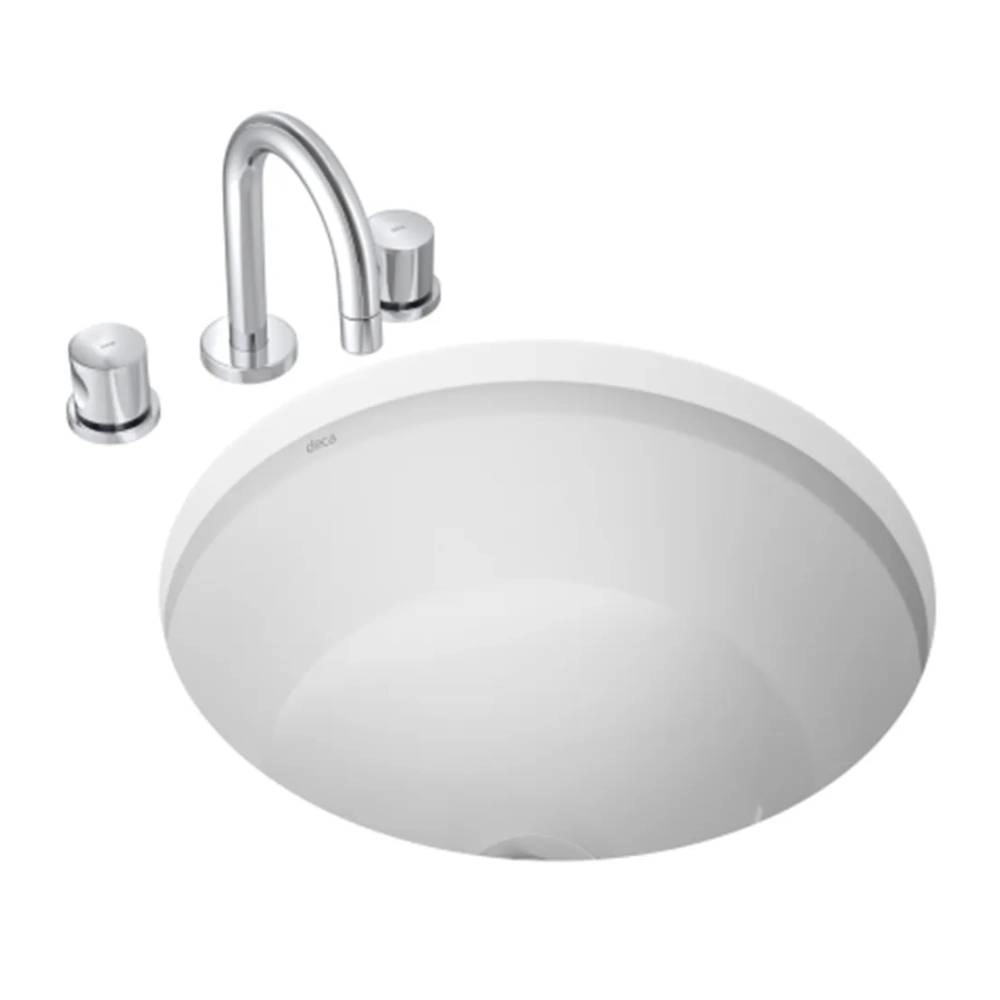 Cuba de Embutir Redonda Deca 36x36cm Branco Linha L.41.17