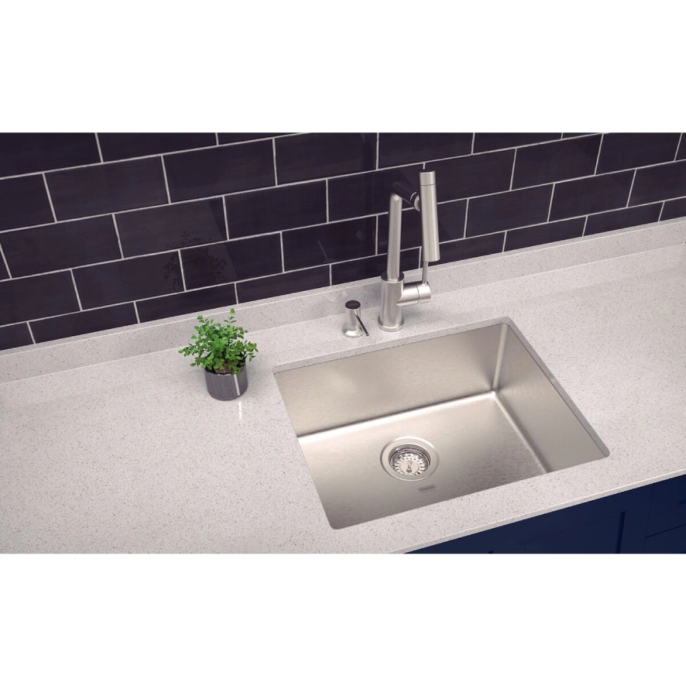 Cuba de embutir Tramontina Design Collection Quadrum Undermount em Aço Inox com Acabamento Acetinado 50 U 50X40 cm