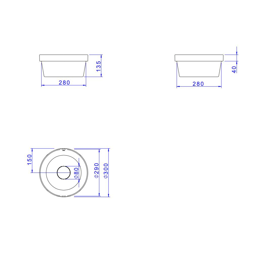 Cuba de Sobrepor Redonda Deca 30x30cm Branco Slim L.22030.17 Cuba de Sobrepor Redonda Deca 30x30cm Branco Slim L.22030.17