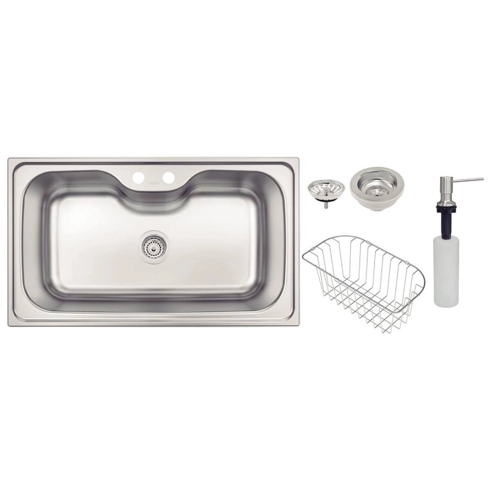 Cuba de Sobrepor Tramontina Morgana Maxi 78 FX em Aço Inox com Acabamento Escovado com Válvula Dosador de Sabão e Cesto Aramado 86x50 cm Cuba de Sobrepor Tramontina Morgana Maxi 78 FX em Aço Inox com Acabamento Escovado com Válvula Dosador de Sabão e Cesto Aramado 86x50 cm