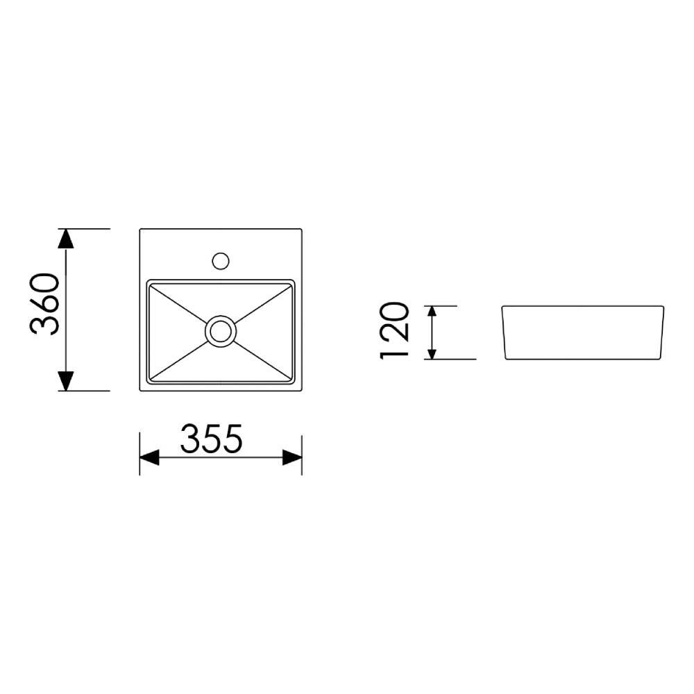 Cuba Fiori Apoio Quadrada C/Mes BR55CB17-1FB 350X350