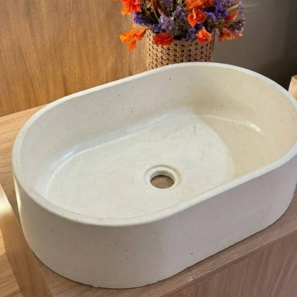 Cuba Oval Orna 49X32X13 Branco Acetinado Cuba Oval Orna 49X32X13 Branco Acetinado