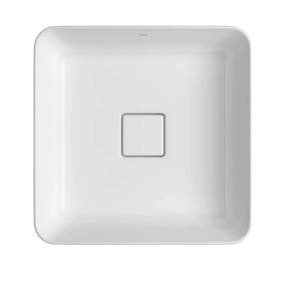 Cuba Quadrada de Sobrepor 40cm Branco Slim Deca L.21040.17