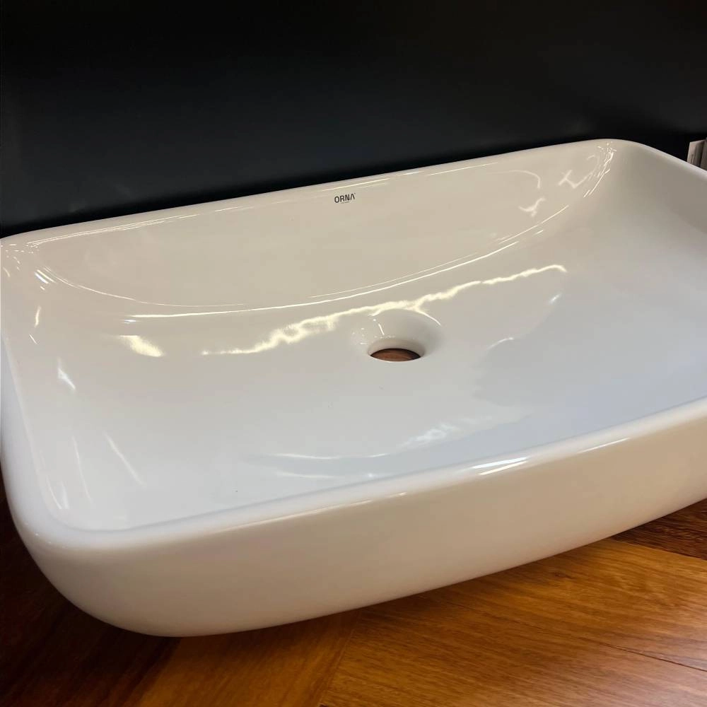 Cuba Retangular Orna Jurere 60x38x12 Branco 8259