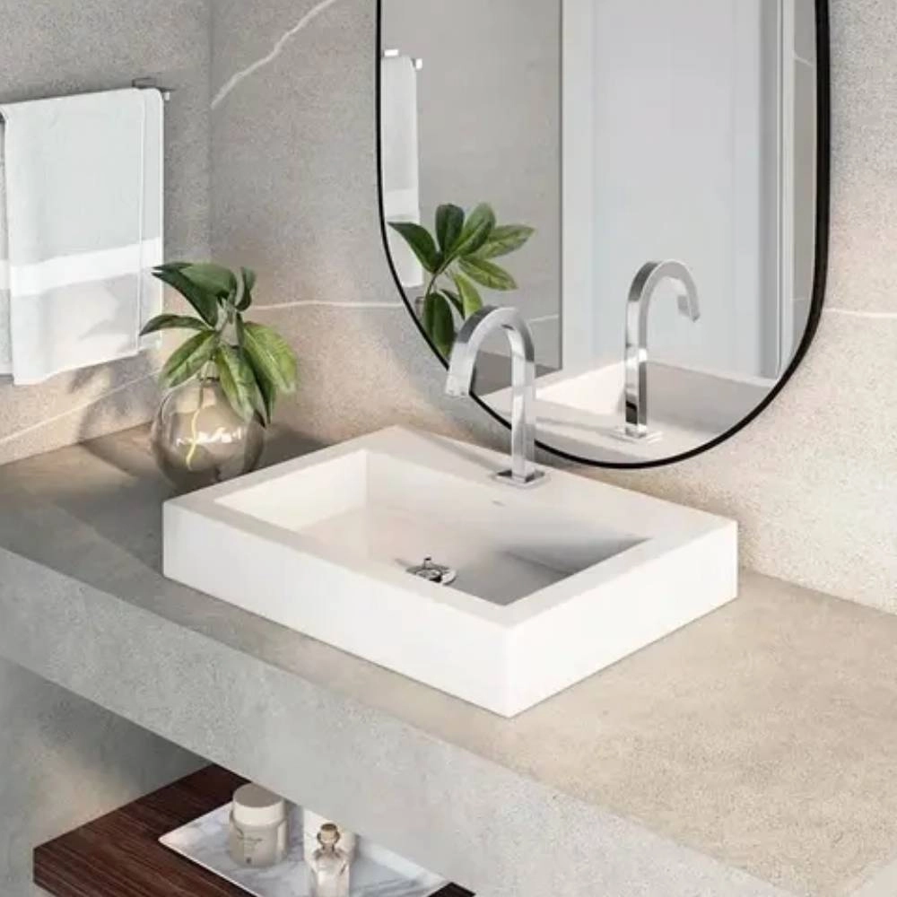 Cuba Apoio Retangular 600X450MM Gelo L.19.17