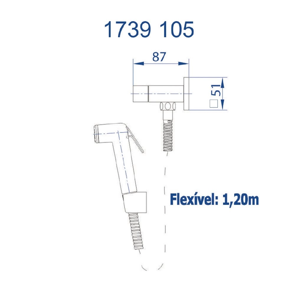 Ducha Higiênica Hera Fani 1739 C105