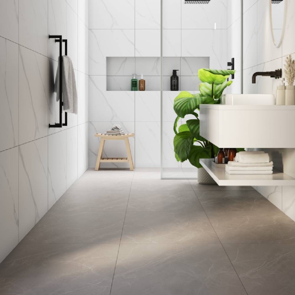 Incesa Porcelanato 60X60 Alabama Gray Cetim Acetinado Retificado
