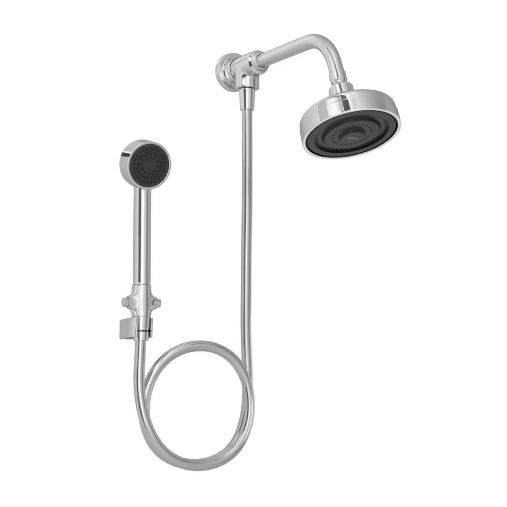 Kit Chuveiro Deca com Desviador Universal Redondo de Parede Cromado1990.C.STD.KIT.N Kit Chuveiro Deca com Desviador Universal Redondo de Parede Cromado1990.C.STD.KIT.N