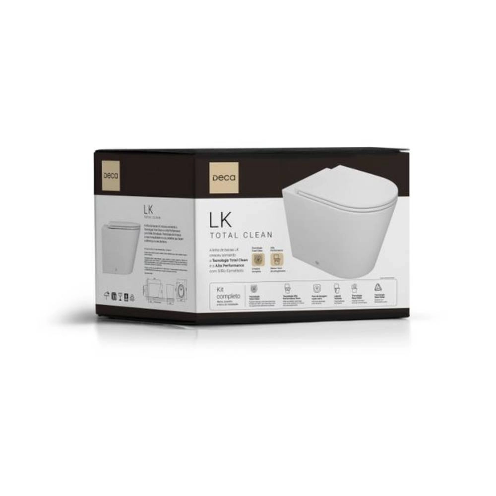 Kit Completo Bacia Convencional Branco LK Total Clean KP.8810.17