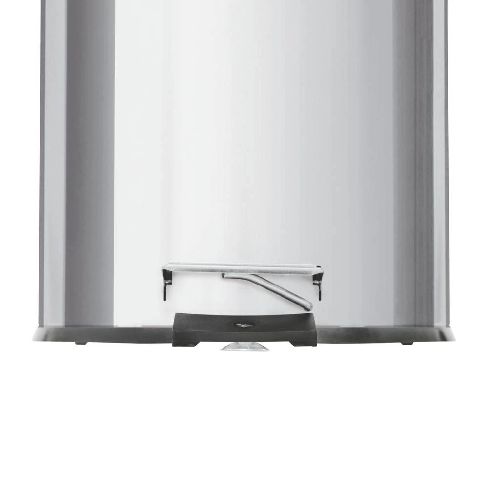 Lixeira com Pedal Tramontina Brasil em Aço Inox com Acabamento Polido e Balde Interno 12 L