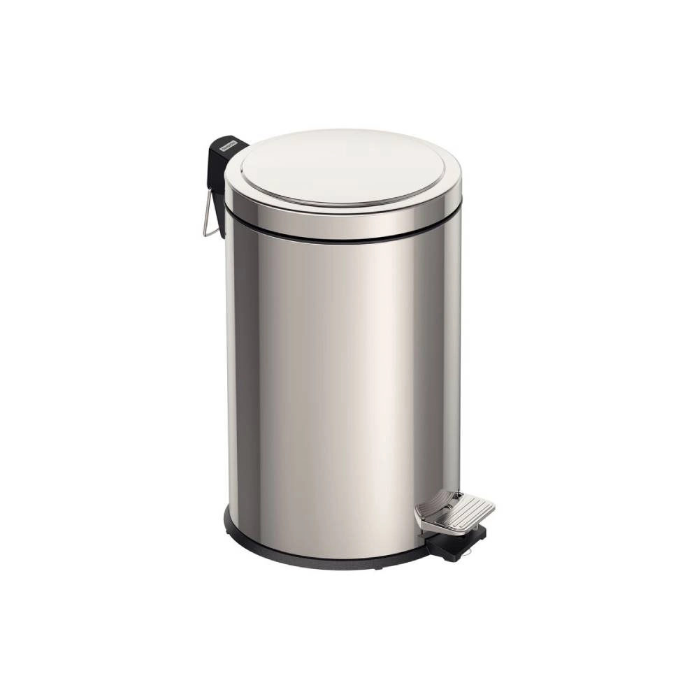 Lixeira com Pedal Tramontina Brasil em Aço Inox com Acabamento Polido e Balde Interno 12 L Lixeira com Pedal Tramontina Brasil em Aço Inox com Acabamento Polido e Balde Interno 12 L
