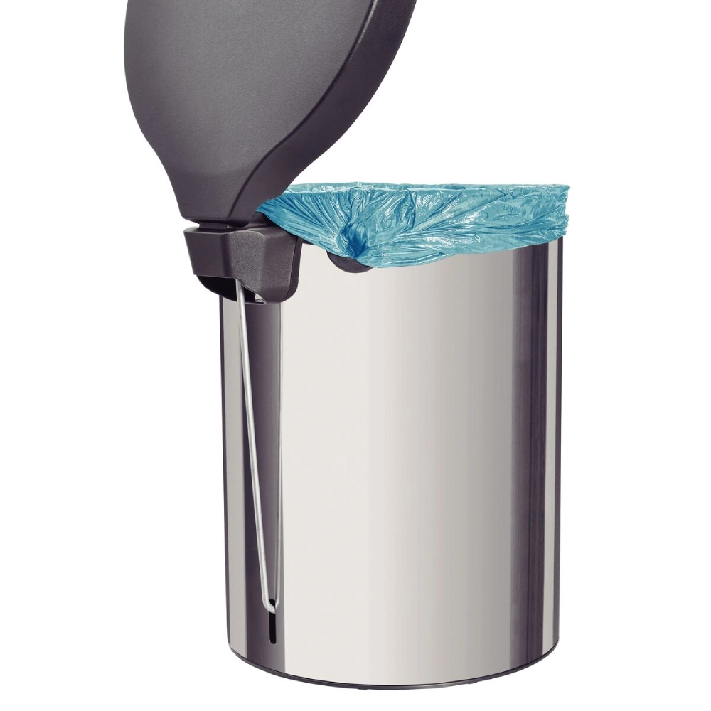 Lixeira com Pedal Tramontina New em Aço Inox com Acabamento Polido 12 L