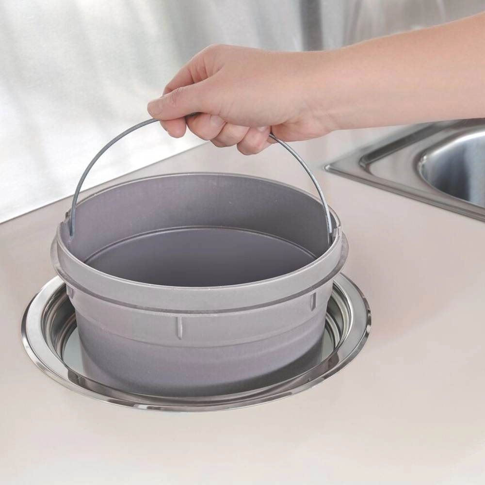 Lixeira Tramontina  Inox de Embutir Clean 8L
