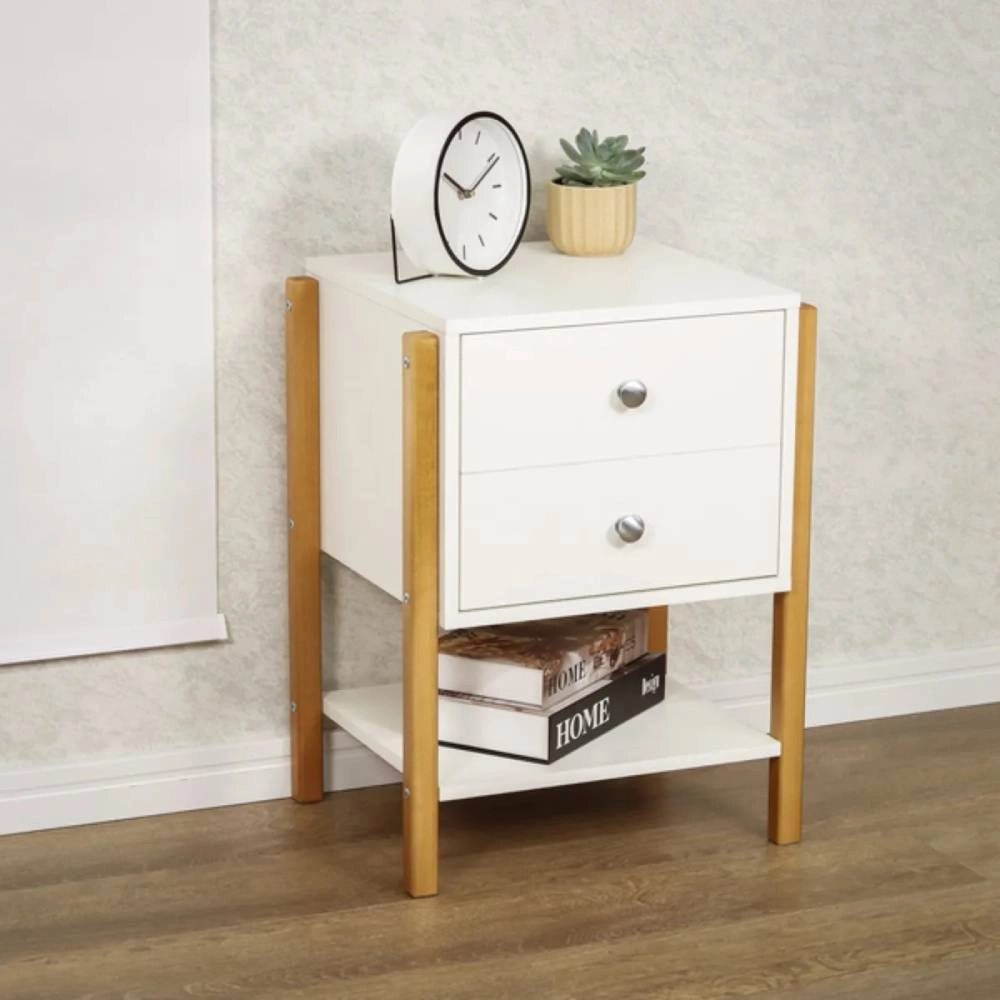 Mesa De Cabeceira Magali 46 Branco - 60x46x40cm