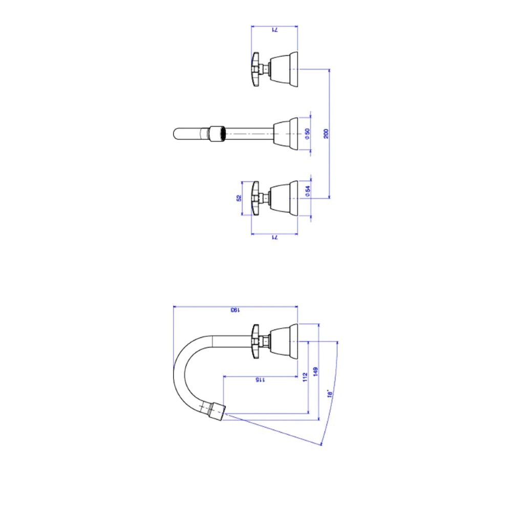 Misturador de Mesa Bica Alta para Lavatório Deca Max 1877.C34