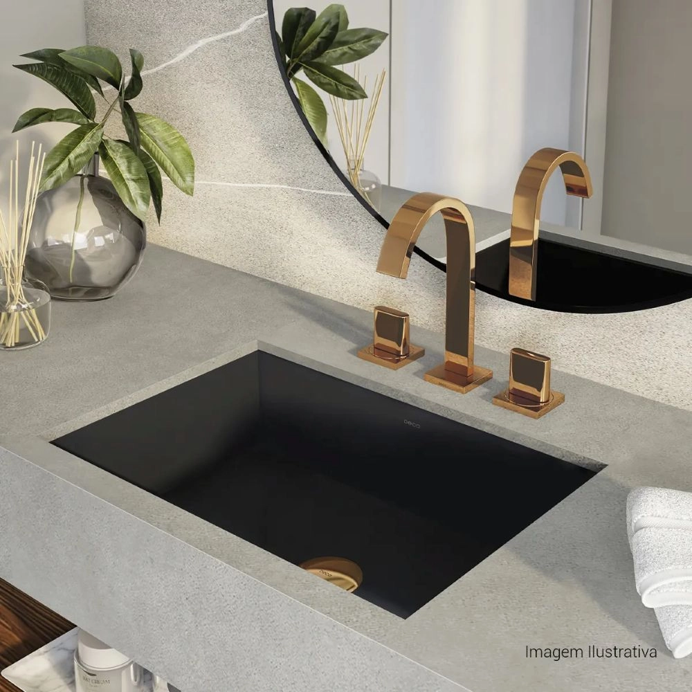 Misturador de Mesa Bica Alta para Lavatório Deca Polo 1877.GL33.RD