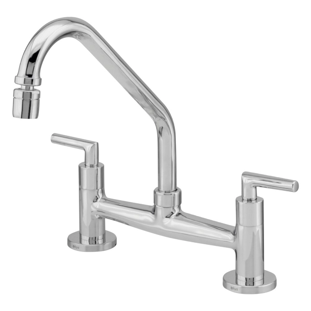 Misturador de Mesa Bica Móvel Cozinha Jade Clássica Fani 1256 C182