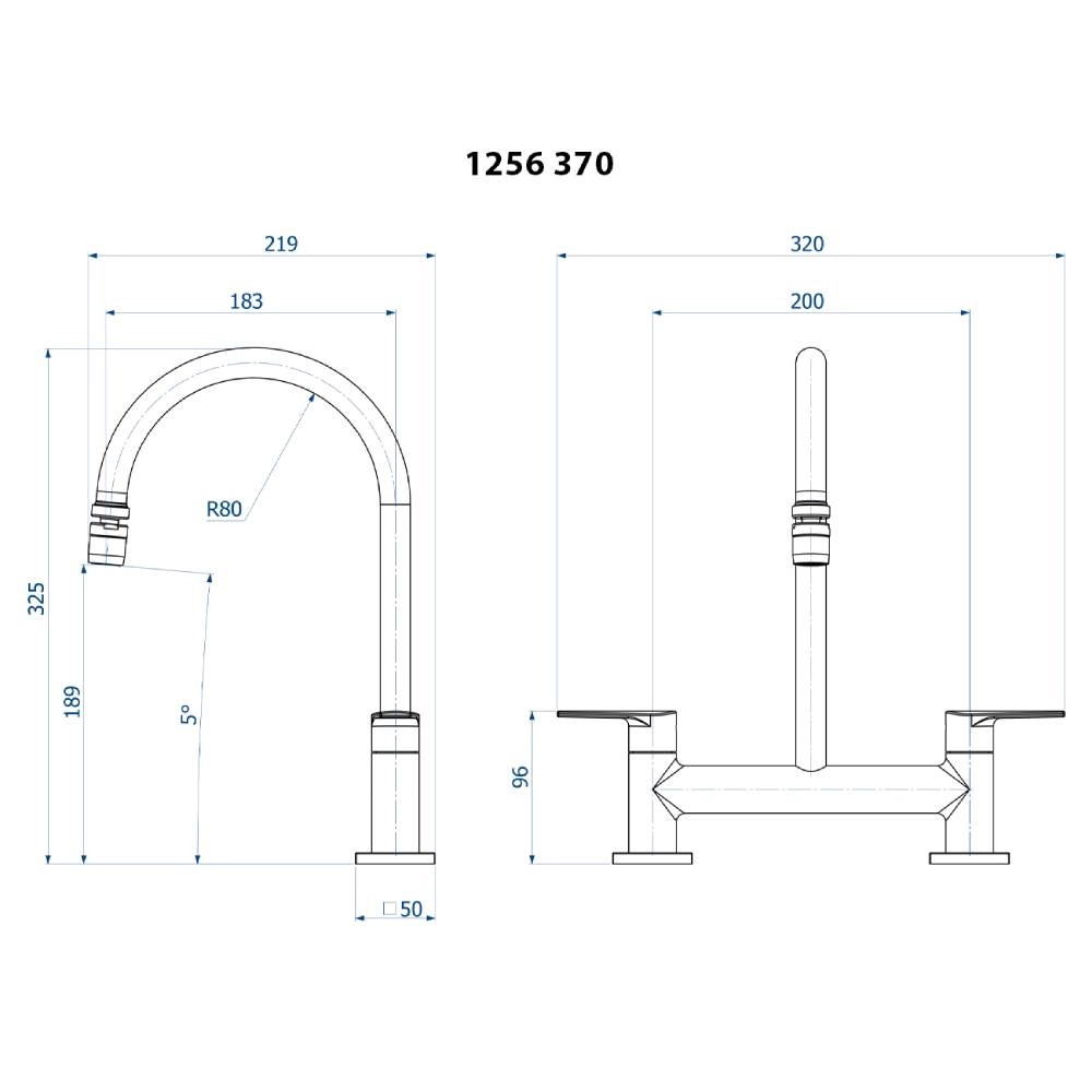 Misturador de Mesa – Bold Fani 1256 C370