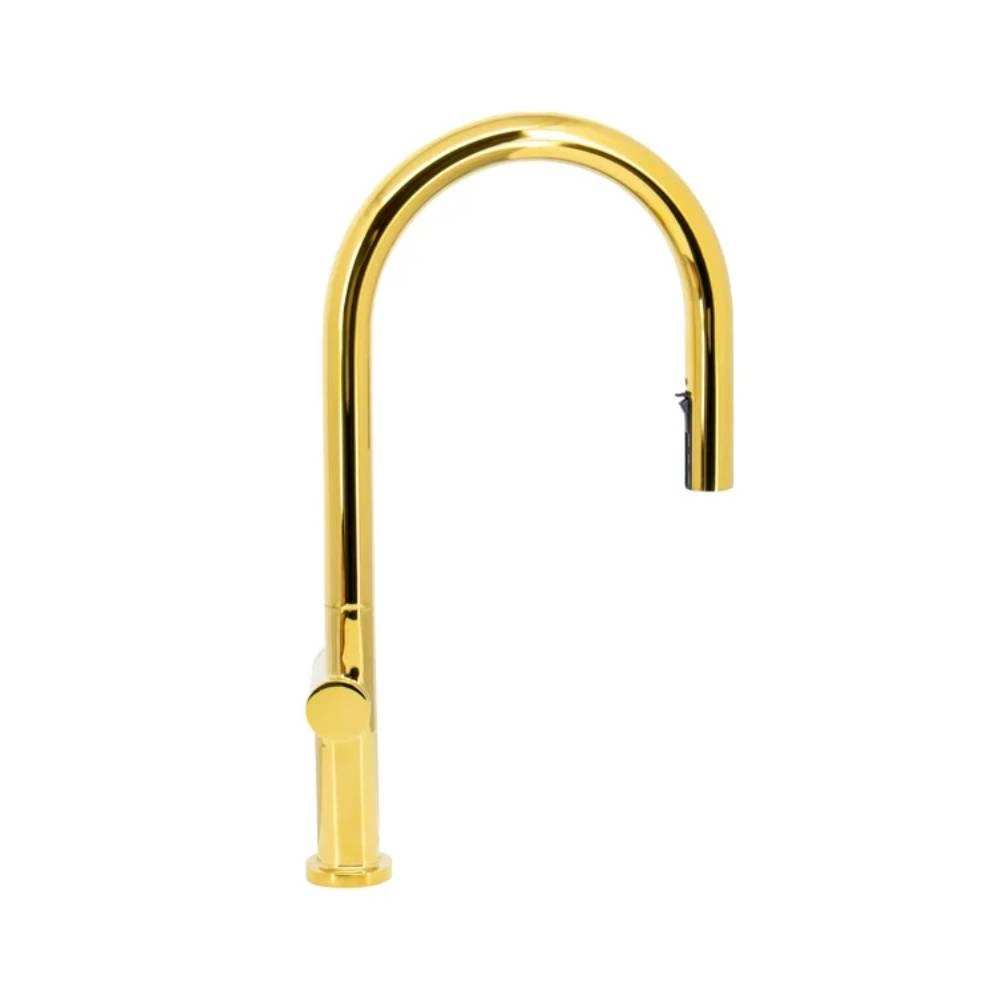 Misturador G Monocomando Movel Extensível Santa Marta Dourado