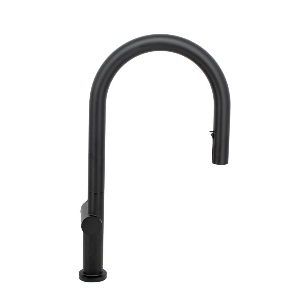 Misturador G Monocomando Movel Extensível Santa Marta Preto Fosco