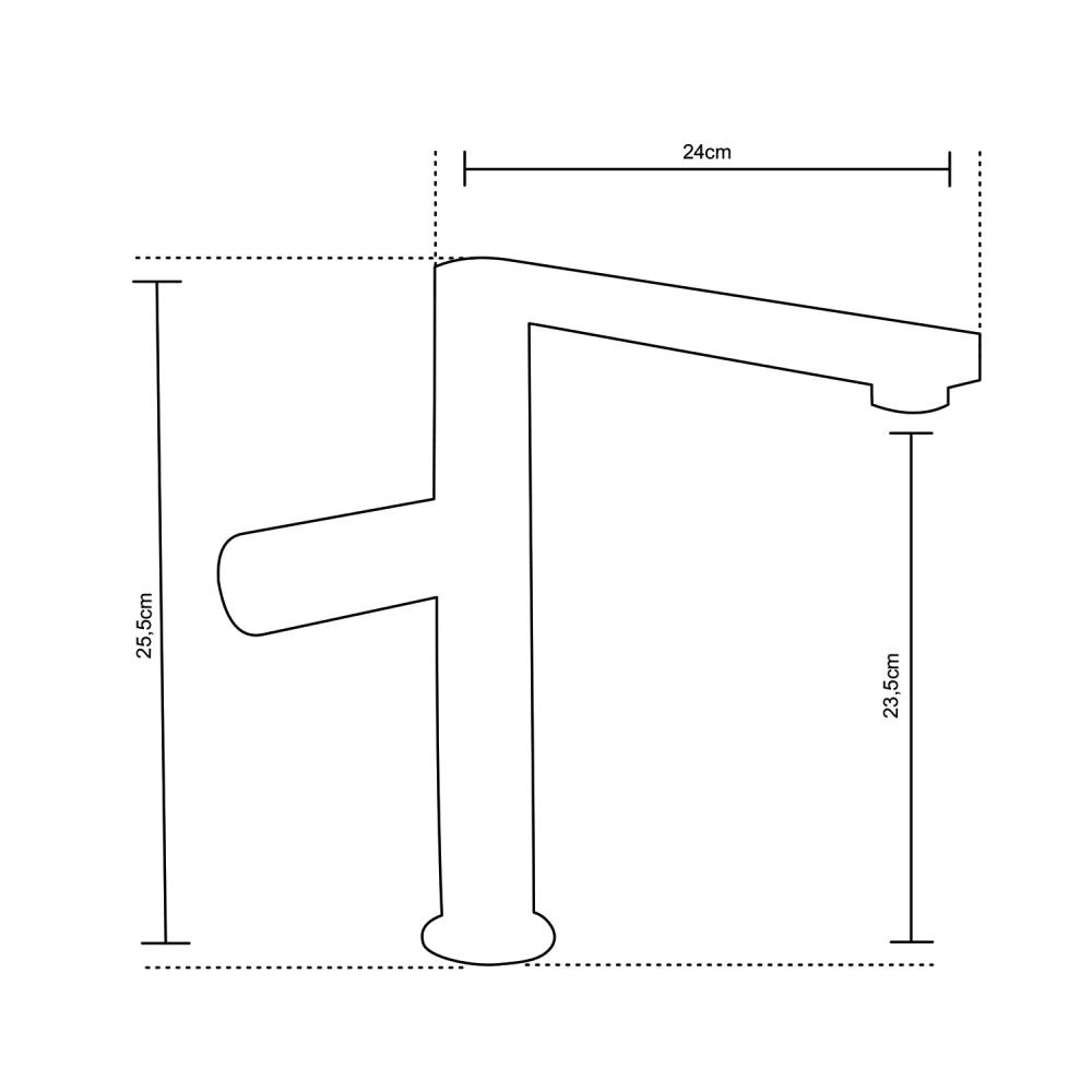 Misturador G Monocomando Movel Silveira Aço Escovado