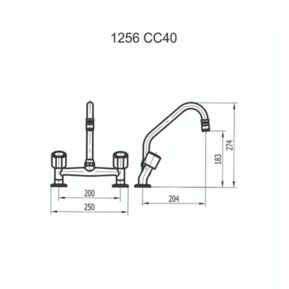 Misturador Mesa para Cozinha  Ouro Fino Fani  Arejador Móvel 1256 CC40 