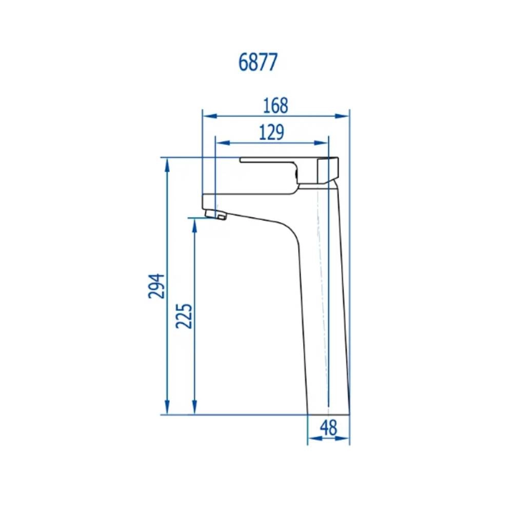 Monocomando de Mesa Bica Alta Lavatório Bold Fani 6877 BK370 