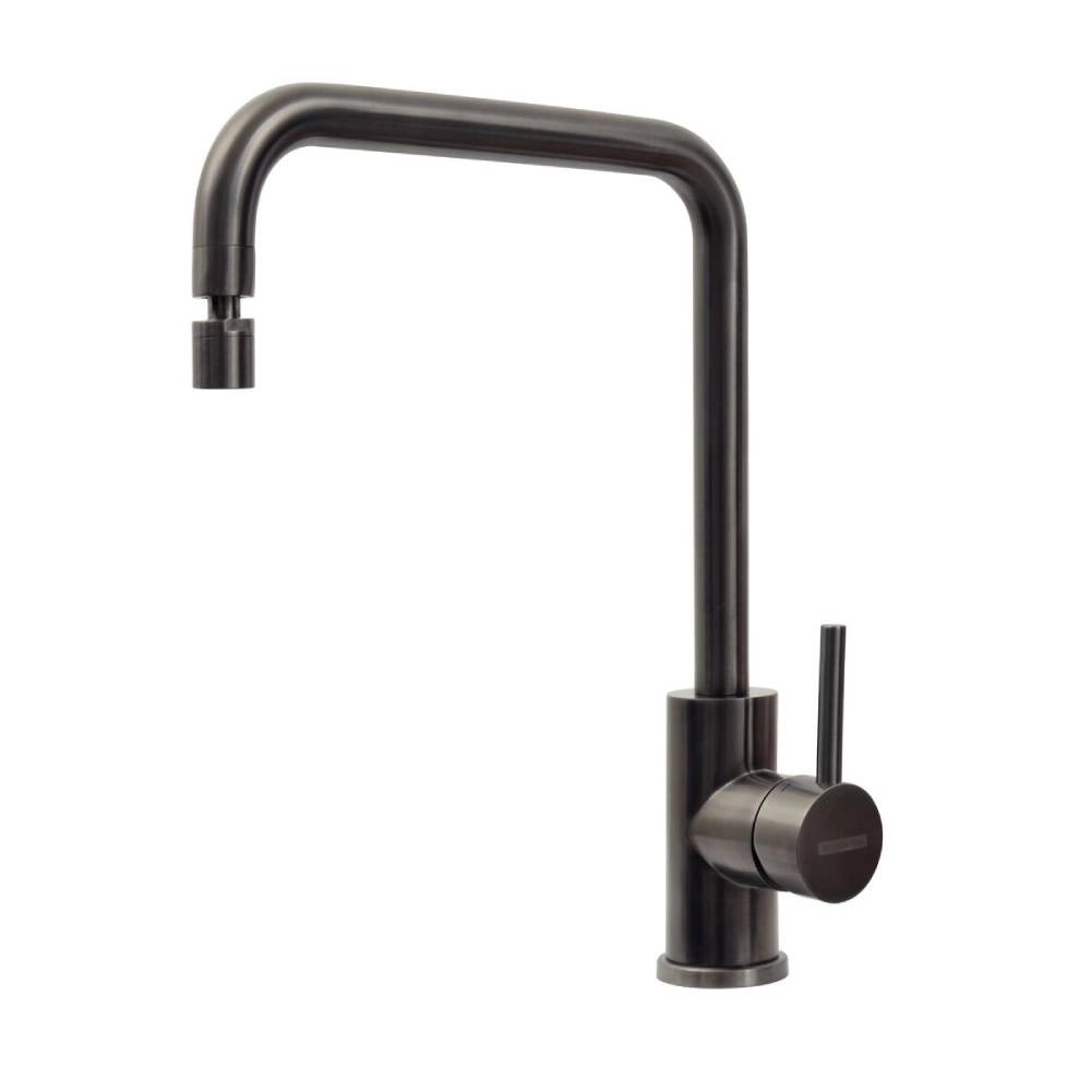 Monocomando Tramontina Angolare em Aço Inox com Bica Articulada e revestimento PVD Black Monocomando Tramontina Angolare em Aço Inox com Bica Articulada e revestimento PVD Black