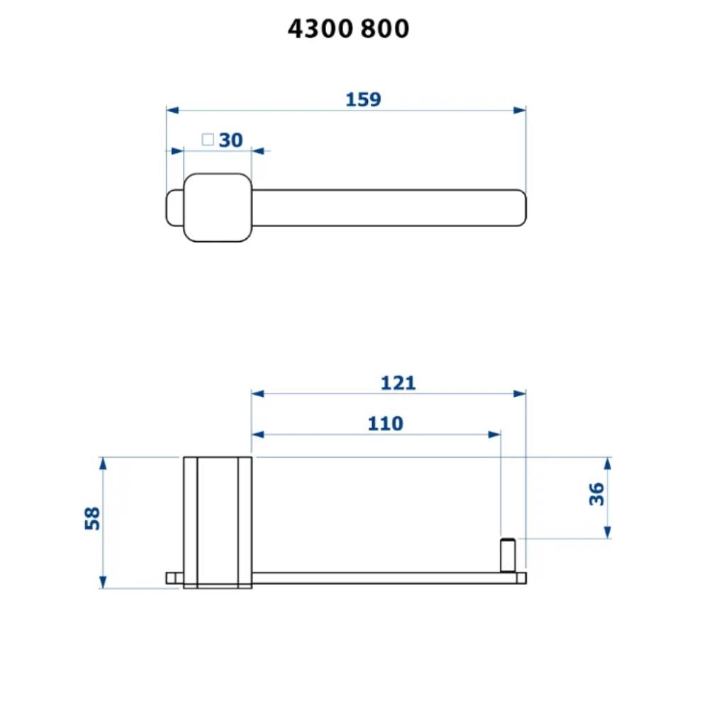 Papeleira Barbara Dundes 800 4300 BK800