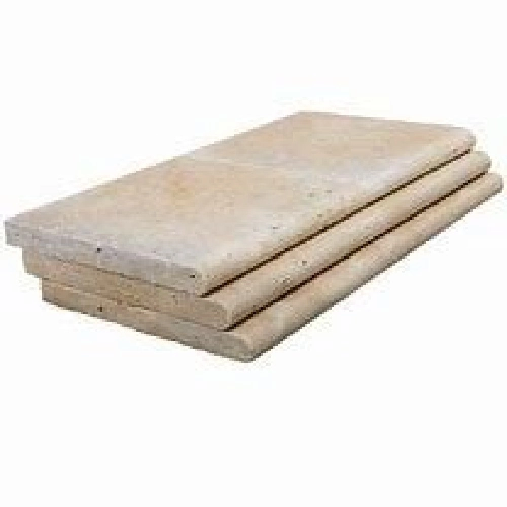 Pedrium Borda 30,5x60x3cm Travertino Romano Bege Peça