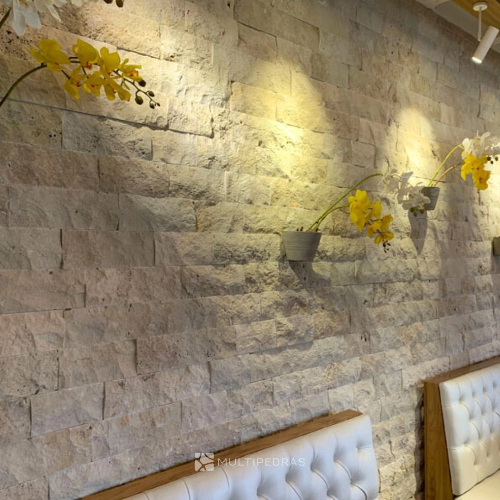 Pedrium Revestimento 10x30 Travertino Luxor