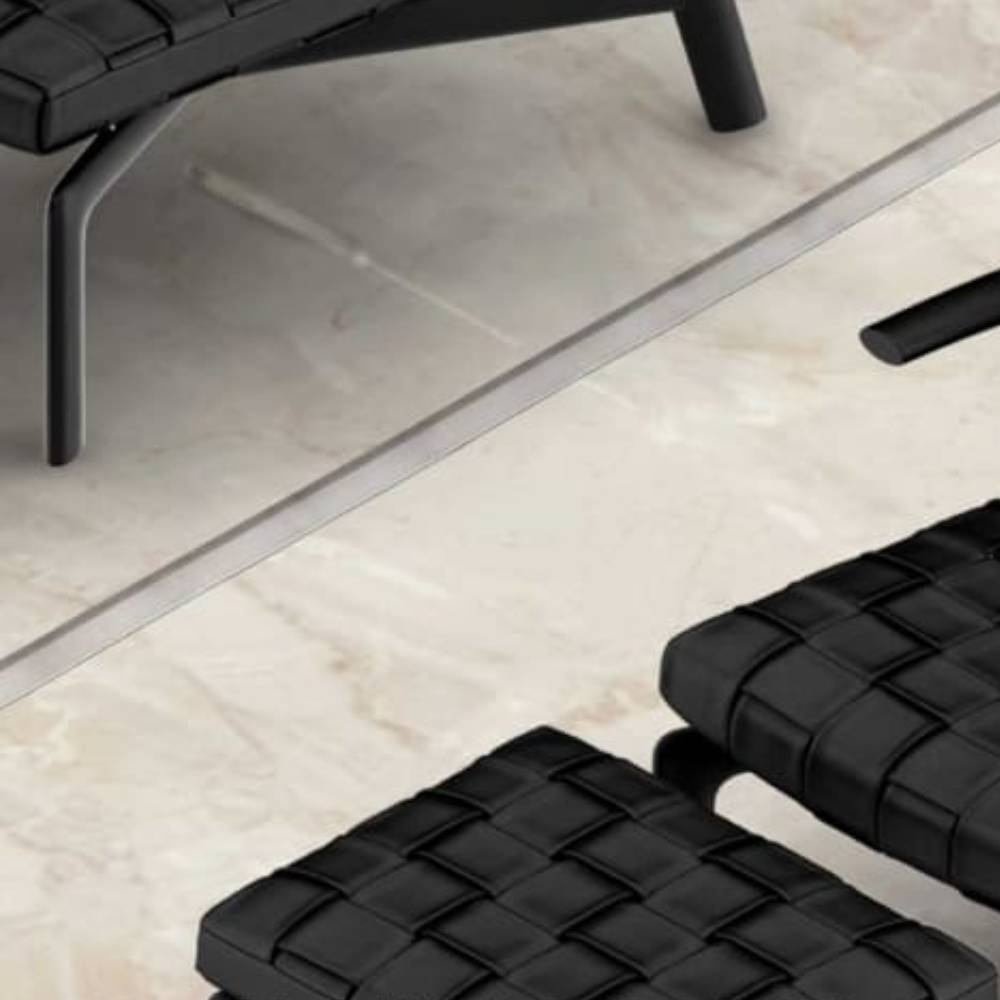 Perfil Viscardi Max Inox Escovado 35mmX3m Aço - 270 PÇ