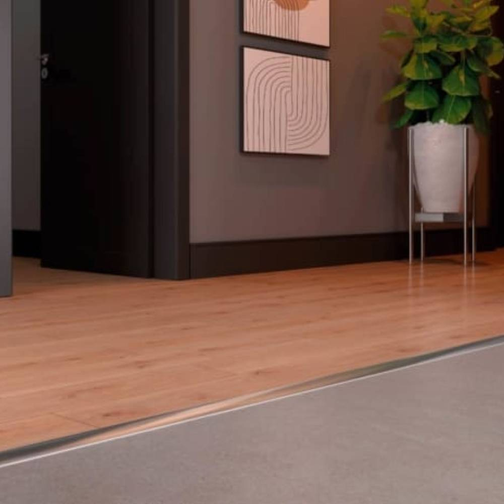 Perfil Viscardi Max Inox Escovado 35mmX3m Aço - 270 PÇ