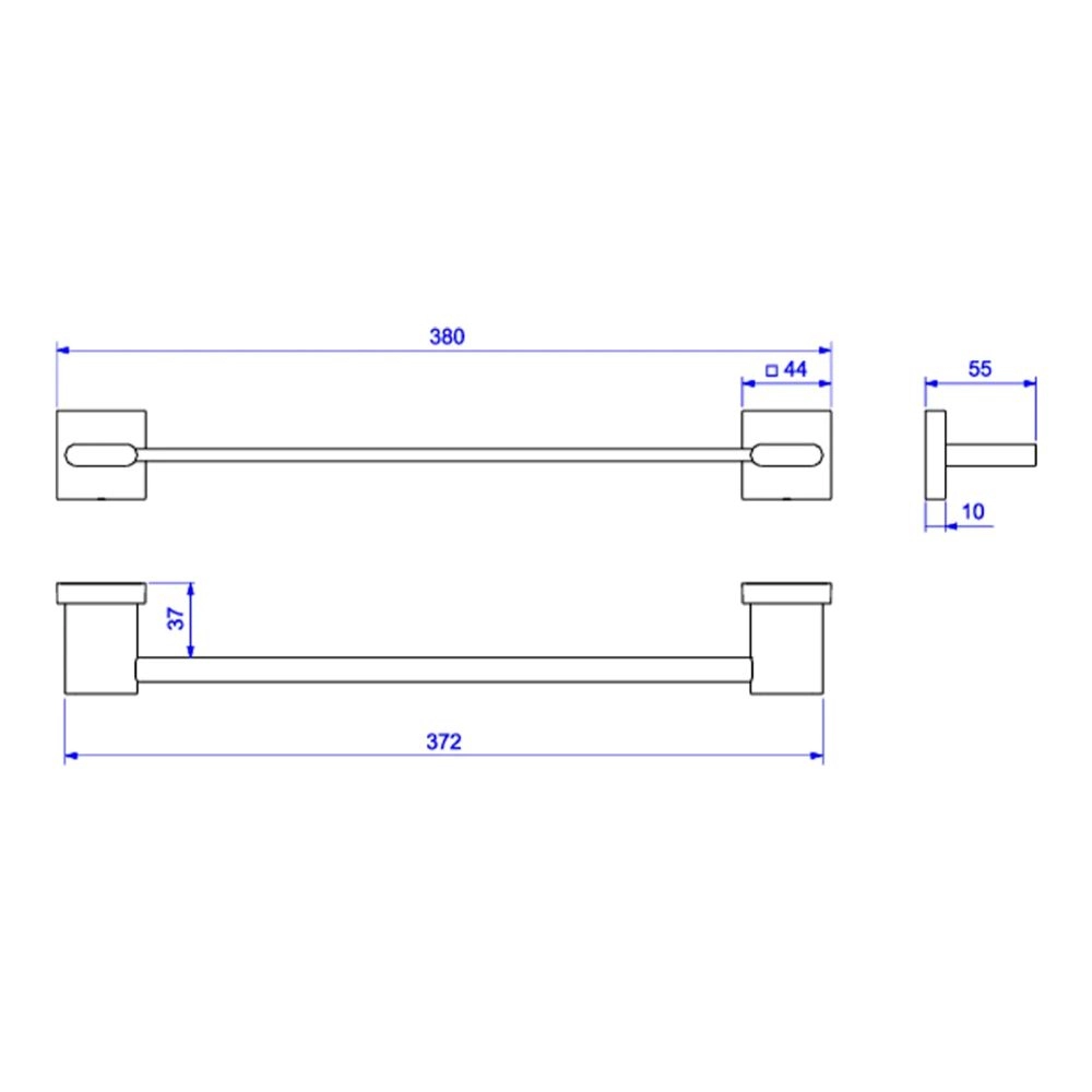Porta Toalha Barra 30cm Deca Polo 2040.GL33.030.RD
