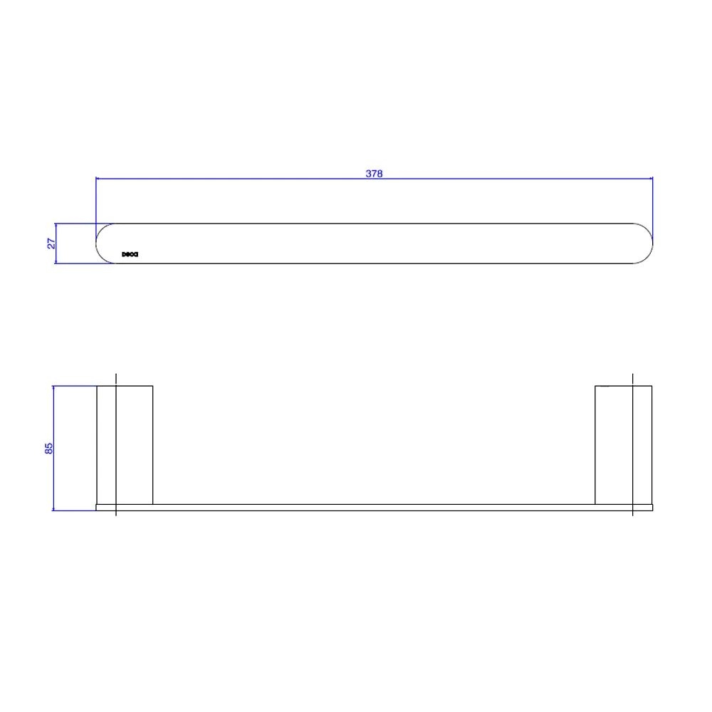 Porta Toalha Barra 30cm Deca Versa  2040.C31.030