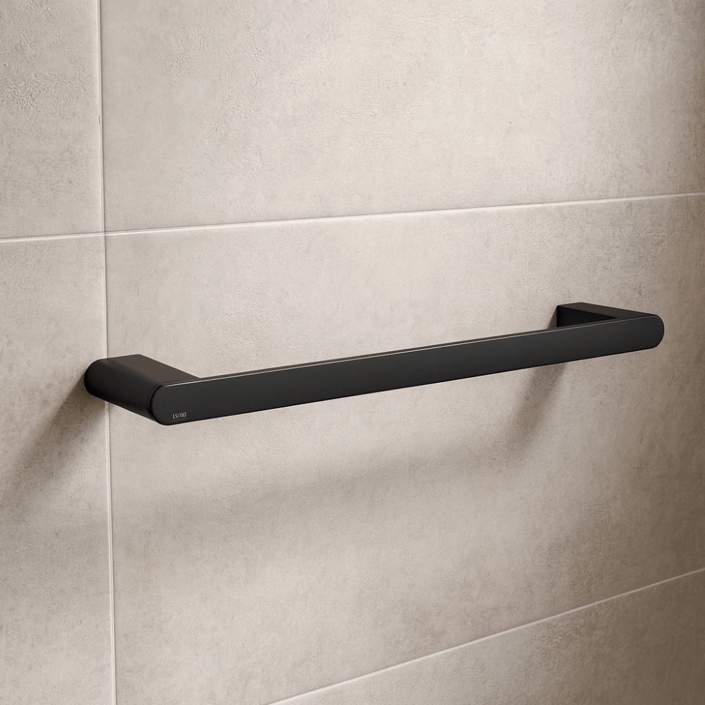 Porta Toalha Barra 30cm Versa Black Matte Deca 2040.BL31.030.MT