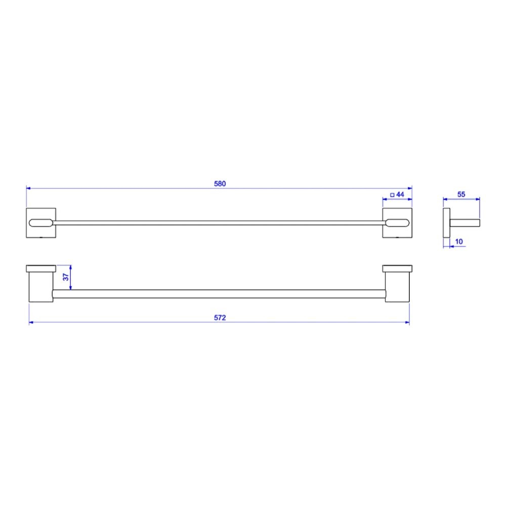 Porta Toalha Barra 50cm Deca Polo 2040.GL33.050