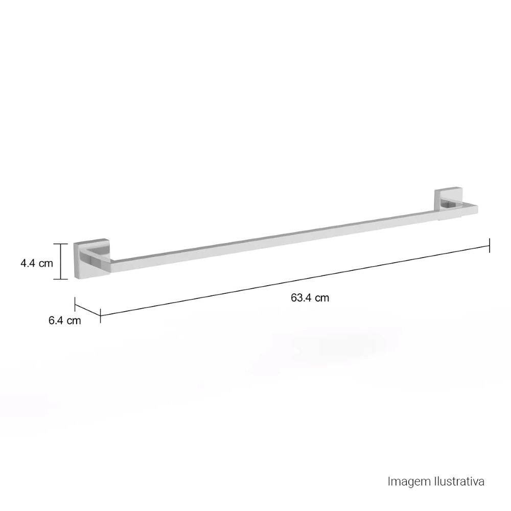 Porta Toalha Barra 60cm Clean Deca 2040.C.060.CLN