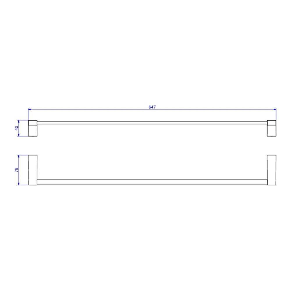 Porta Toalha Barra 60cm Deca Liv 2040.C22.060