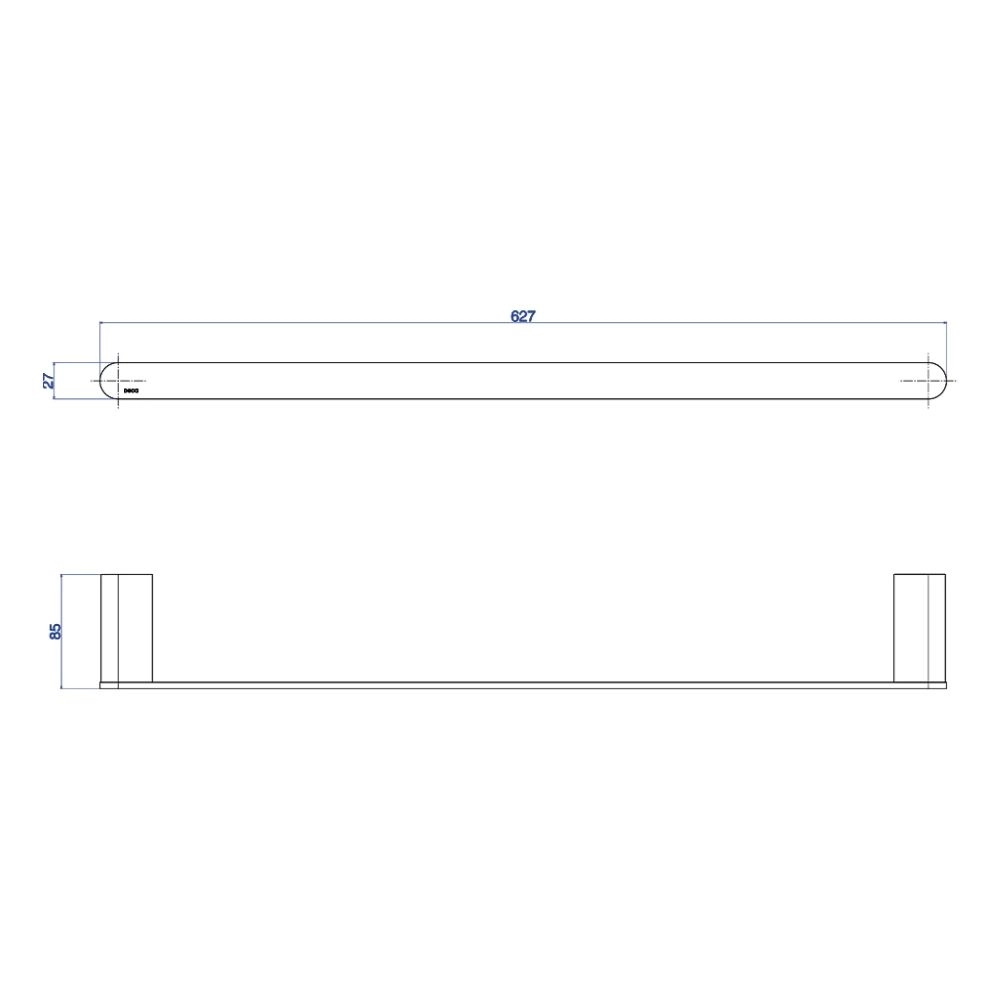 Porta Toalha Barra 60cm Deca Versa 2040.BL31.060.NO