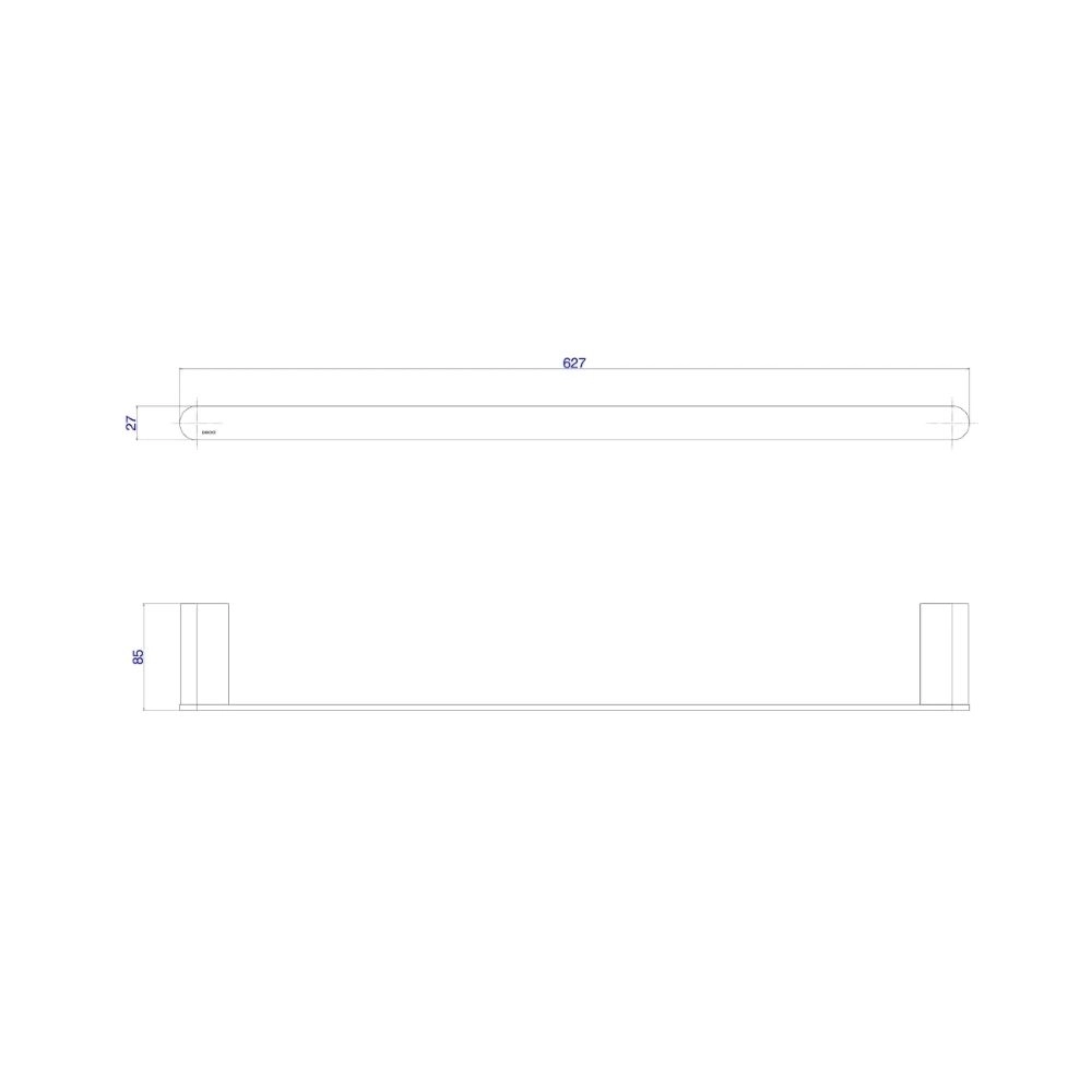 Porta Toalha Barra 60cm Deca Versa 2040.GL31.060.RD